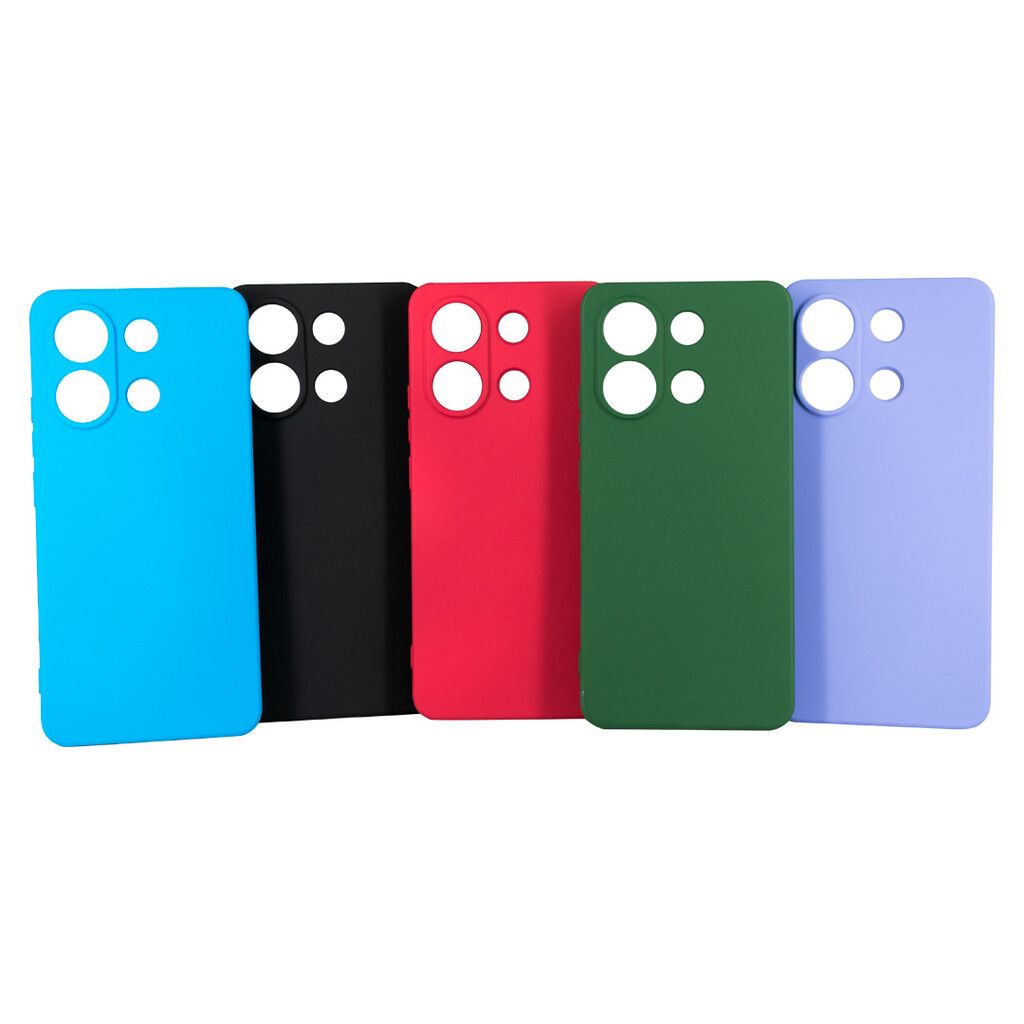 Cover soft-touch per Xiaomi Redmi 13C, serie Fast Cover - rosa - Italiano