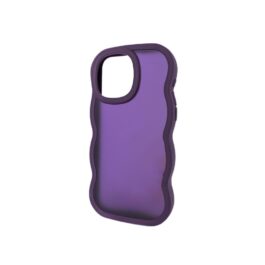 TPU MOD604 ONDULADO TRANSPARENTE - IPH 15 - XAEA - VIOLETA