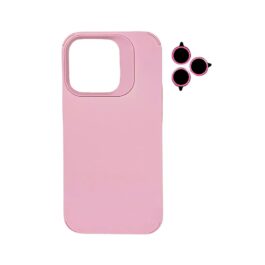 TPU MOD603 SILICONA LENS - IPH 16 PRO - XAEA - ROSA