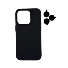 TPU MOD603 SILICONA LENS - IPH 16 - XAEA - NEGRO