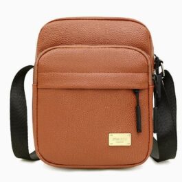 BOLSO  CUADRADO SIMIL CUERO MODV-00LP - VARIOS - MARRON